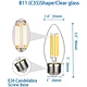Clear Glass Filament Light Bulb