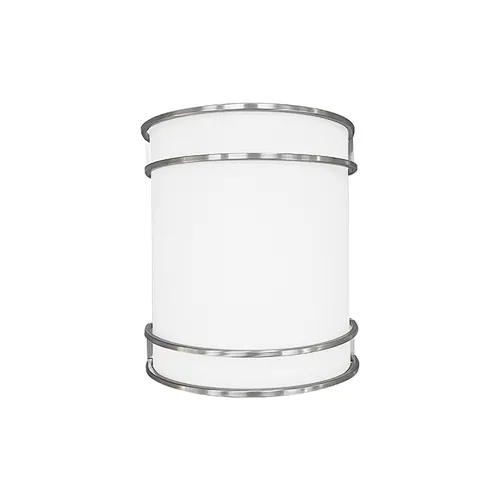 Worbest For European 11inch Cylindrical LED Wall Light 20W Surface Mount Brush Nickel 1 Color Temperature Triac Dimming 2700K-5000K Select led lighting