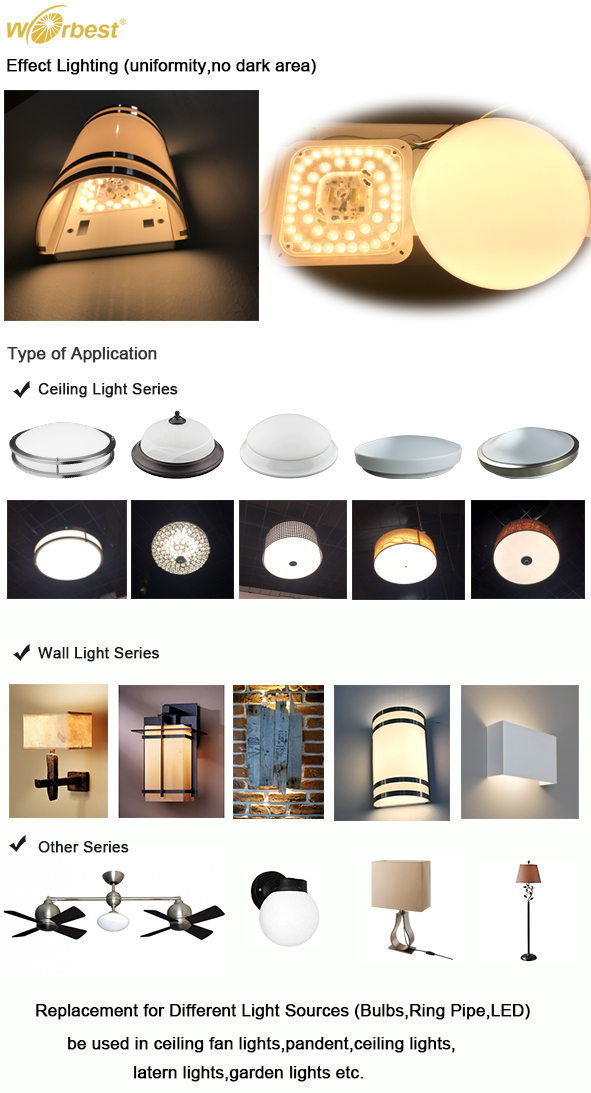 Worbest PCB Board LED Module 5.9'' 15w Replace Ceiling Lamp Light Source
