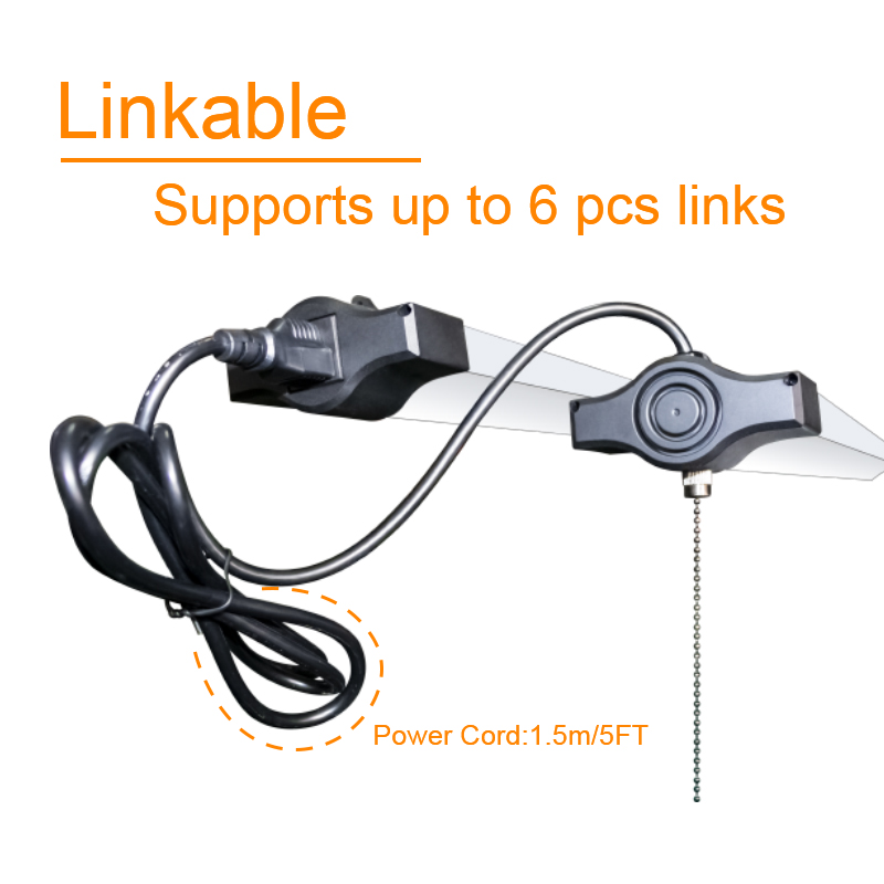 Black Rectangle LED Shop Light