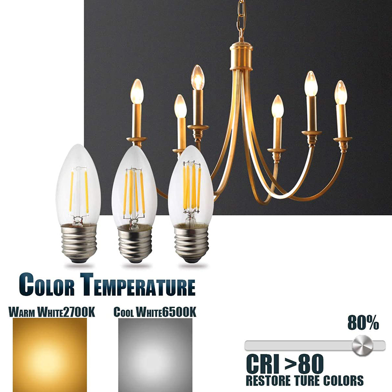 Clear Glass Filament Light Bulb