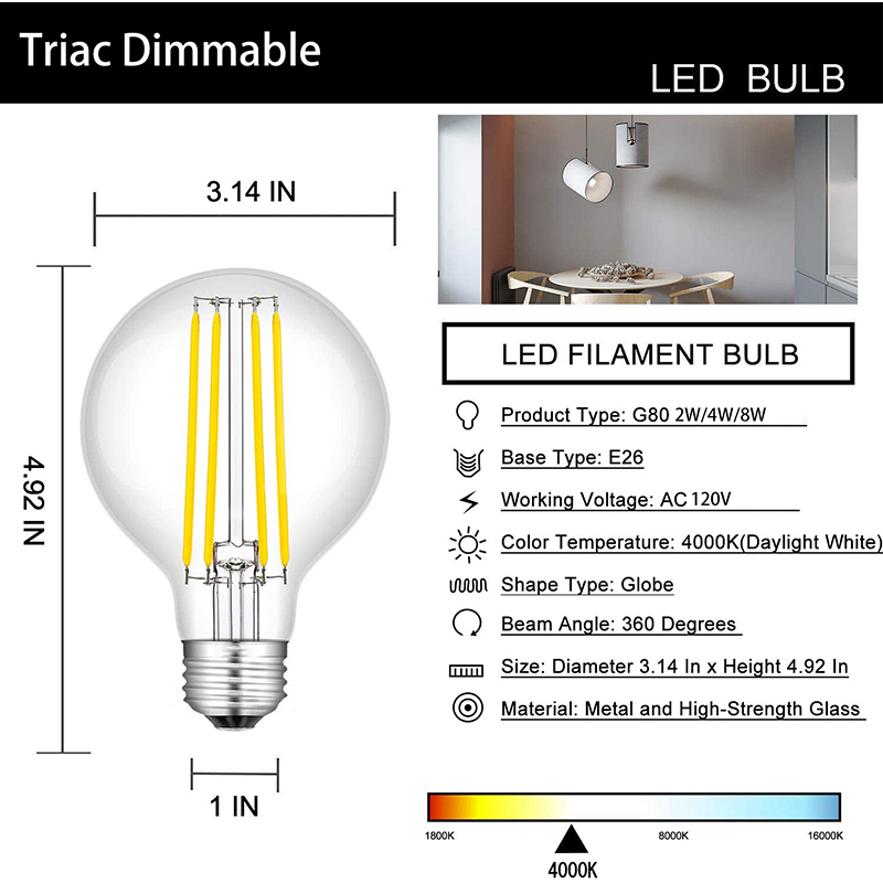 led dimmable bulb