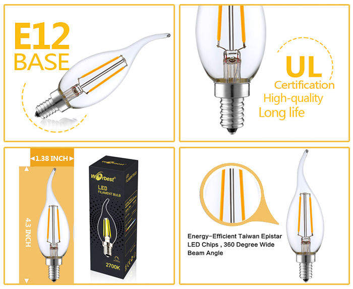 LED filament bulb