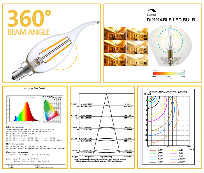 LED filament bulb