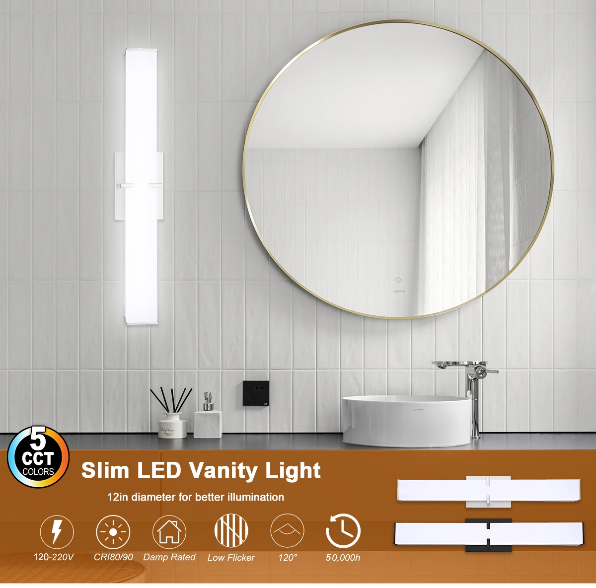 Slim LED Vanity Light