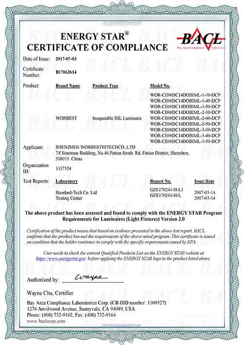 energy star certification