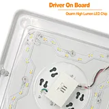 led square ceiling light