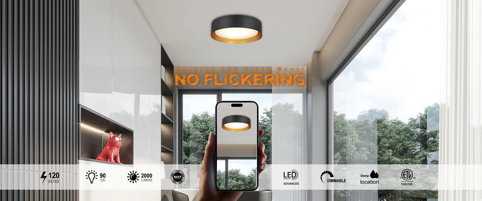 macaron led ceiling light
