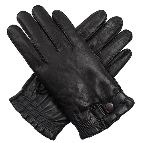 Men's Genuine Sheepskin handmade Winter Driving Leather Gloves for Boys