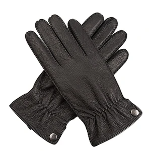 Mens Genuine Deerskin Car Driving Handjob Custom made Leather Gloves Winter