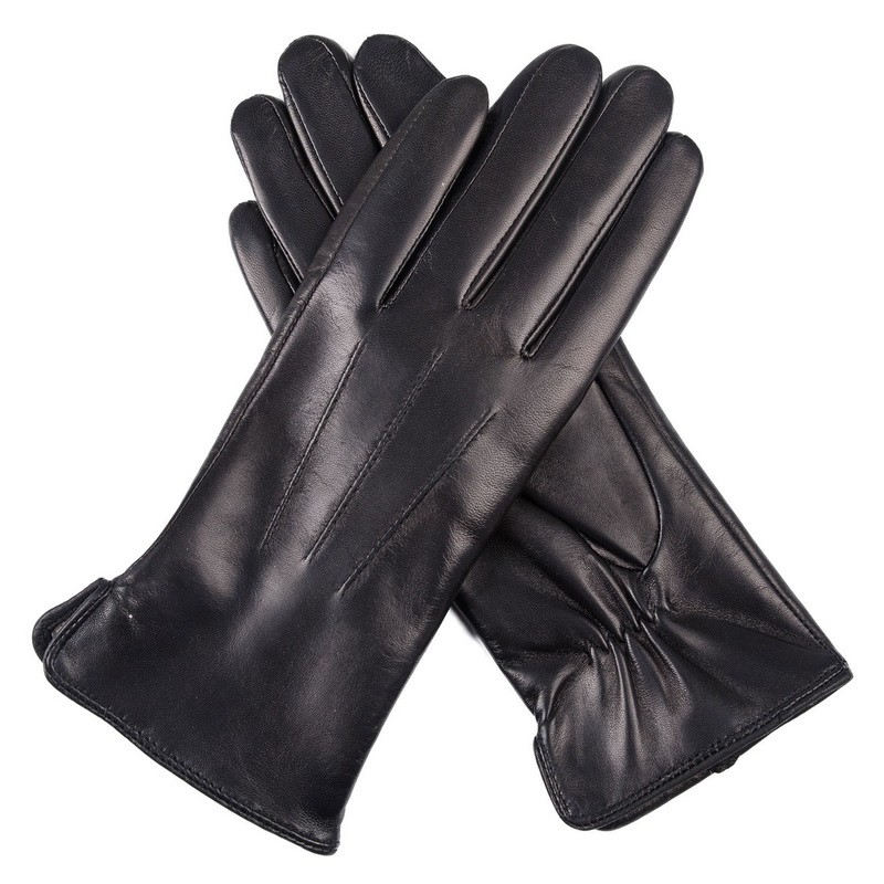 Men Custom Ethiopian Goatskin Dress Winter Warm Leather Glovesskin