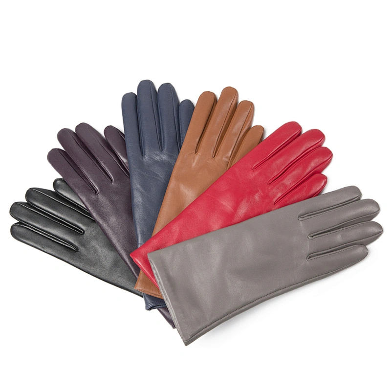 Girls Wholesale Genuine Lambskin Driving Leather Gloves Winter