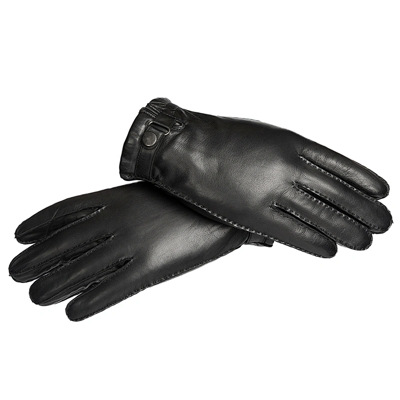 Men's Genuine Sheepskin handmade Winter Driving Leather Gloves for Boys