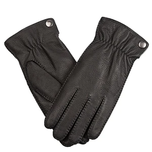 Mens Genuine Deerskin Car Driving Handjob Custom made Leather Gloves Winter