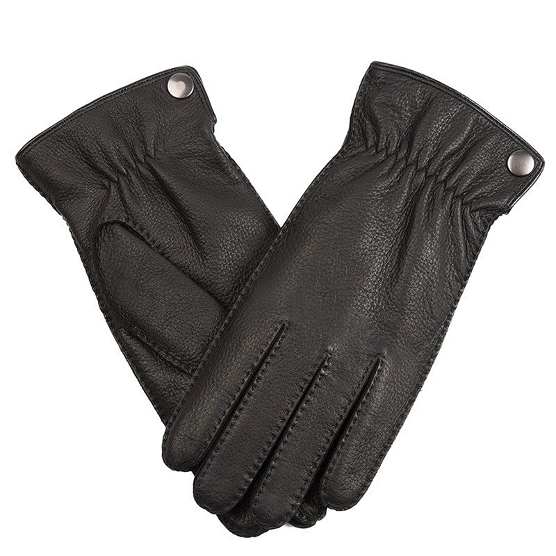 Mens Genuine Deerskin Car Driving Handjob Custom made Leather Gloves Winter