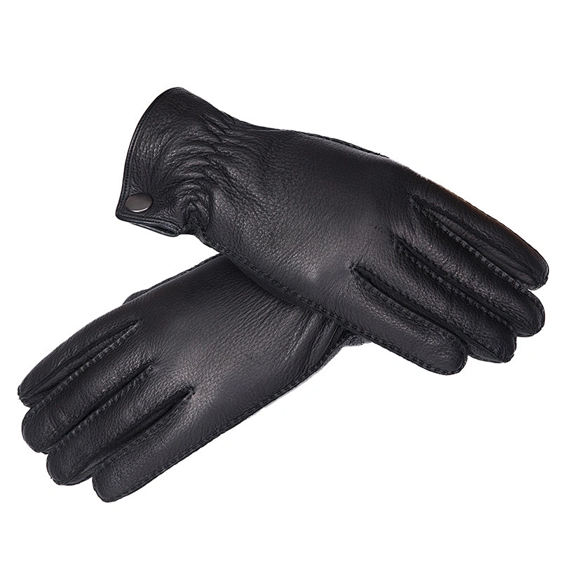 Mens Genuine Deerskin Car Driving Handjob Custom made Leather Gloves Winter