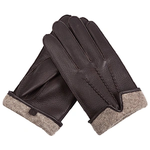 Custom Fashion Luxury China Manufacturer Wholesale Men Cheap Winter Warm Real Genuine Deerskin Car Driving Leather Palm Gloves