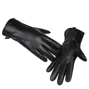 Man's Custom Car Driving Cashmere lined Sheepskin leather Gloves Winter Warm