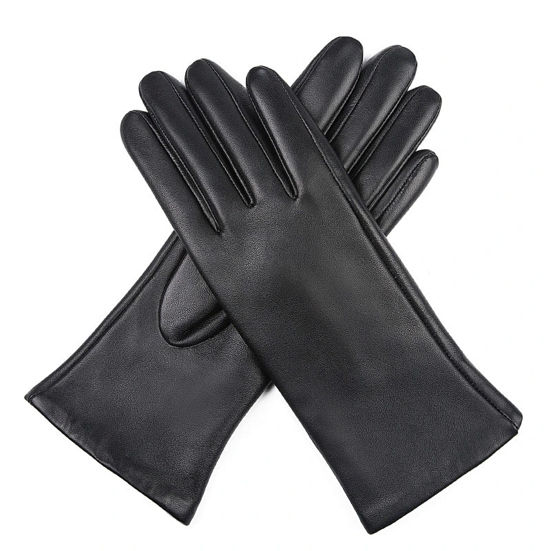 Girls Wholesale Genuine Lambskin Driving Leather Gloves Winter