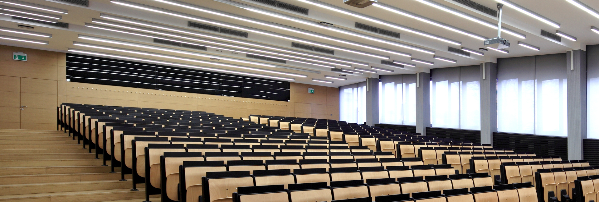 Classroom using linear light