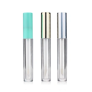 Luxury AS PETG Lip Gloss Tube Skincare Packaging Cosmetic Container with Wands