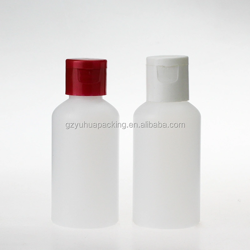 60ml Empty White Plastic PE Liquid Plastic Bottle with Screw Cap