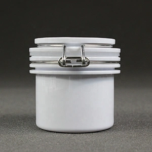 Hot Style small skin care cream lotion cosmetic customized Plastic kilner clip top seal lock jar