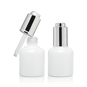 2021 Penghuang New Arrival Premium Serum Oil Packaging White 1oz 35ml Glass Dropper Oil Bottles Dropper Serum Bottles