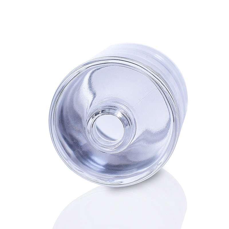Luxury Special Cosmetics Packaging Round Shape Unique clear Glass bottle Empty Liquid Foundation Bottle 30ml