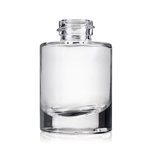 cosmetic packaging 15ml clear empty lotion foundation glass bottle with pump plastic black cap cosmetic boxes wholesale