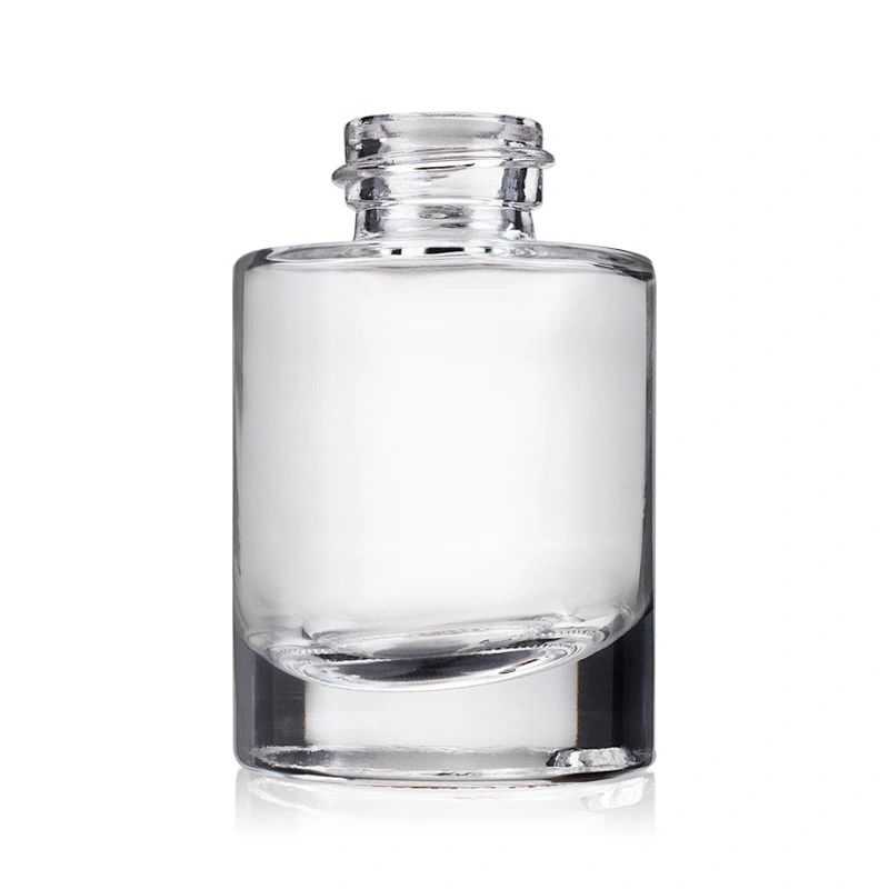 cosmetic packaging 15ml clear empty lotion foundation glass bottle with pump plastic black cap cosmetic boxes wholesale