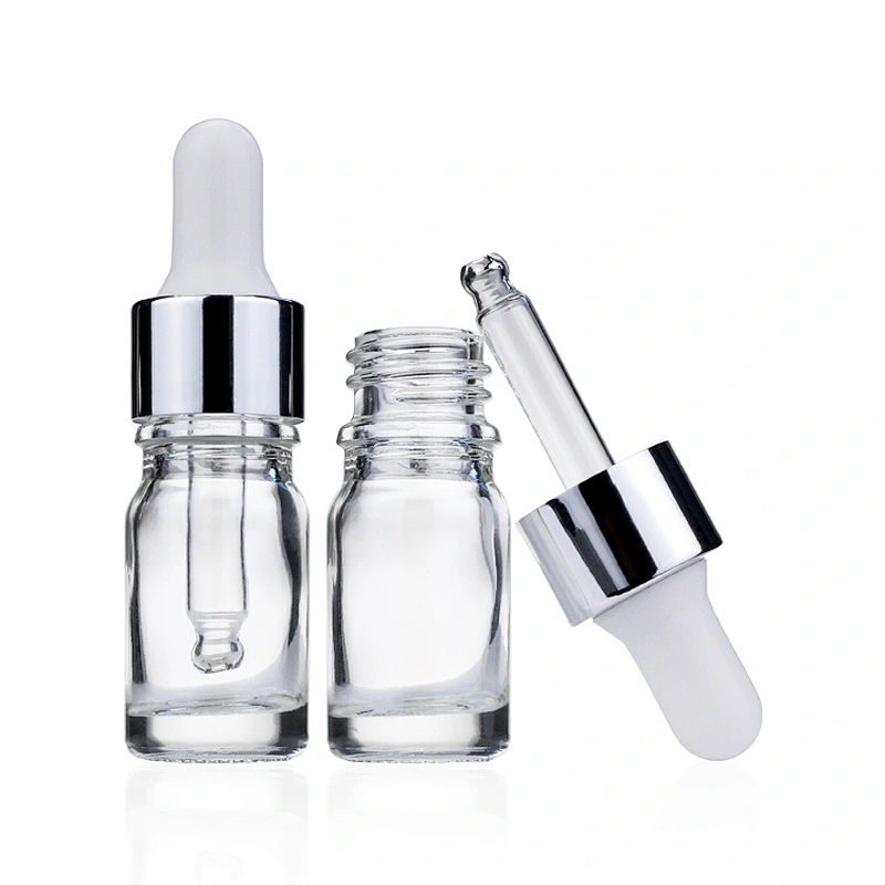 5ml Essential oil Transparent Bottle  with glass  dropper  Manufacturers Hot Sale