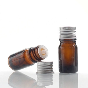 Amber color Glass bottles with Dropper Manufacturers Hot Sale 5ml Custom color Silk Body 5ml Essential Oil Bottles