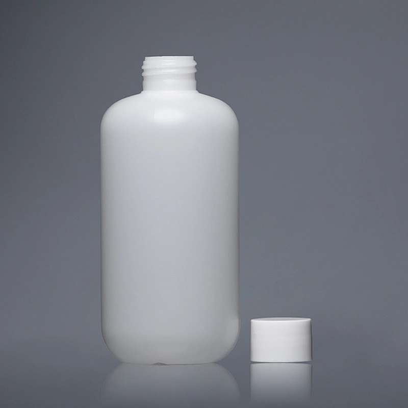 250ml Recycling White Empty Plastic Shampoo Bottle Packaging PET Plastic Alcohol Bottles Hand Wash Bottle pump Customized