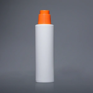 250ml Empty White Plastic PEHD Liquid Soap Bottle with Screw Cap