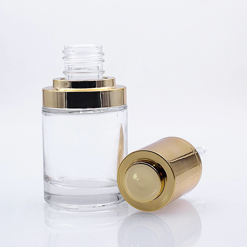 Hot Sale Luxury Cosmetic Serum Oil Container 20ml Transparent Empty Dropper Bottle Supplier