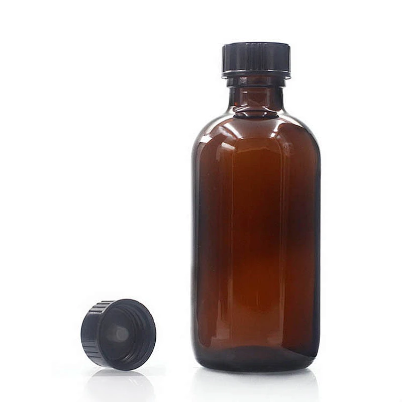 Boston Glass Bottles Massage Oil Glass Dropper Bottle 120 ml Amber Body