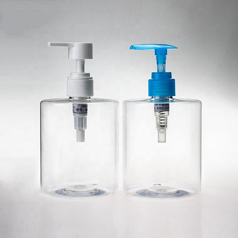 450ml  pet plastic hand sanitizer bottle transparent pump bottle for gel
