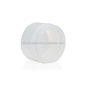 150ml White PET plastic bottle for cosmetic and food candy with black lids