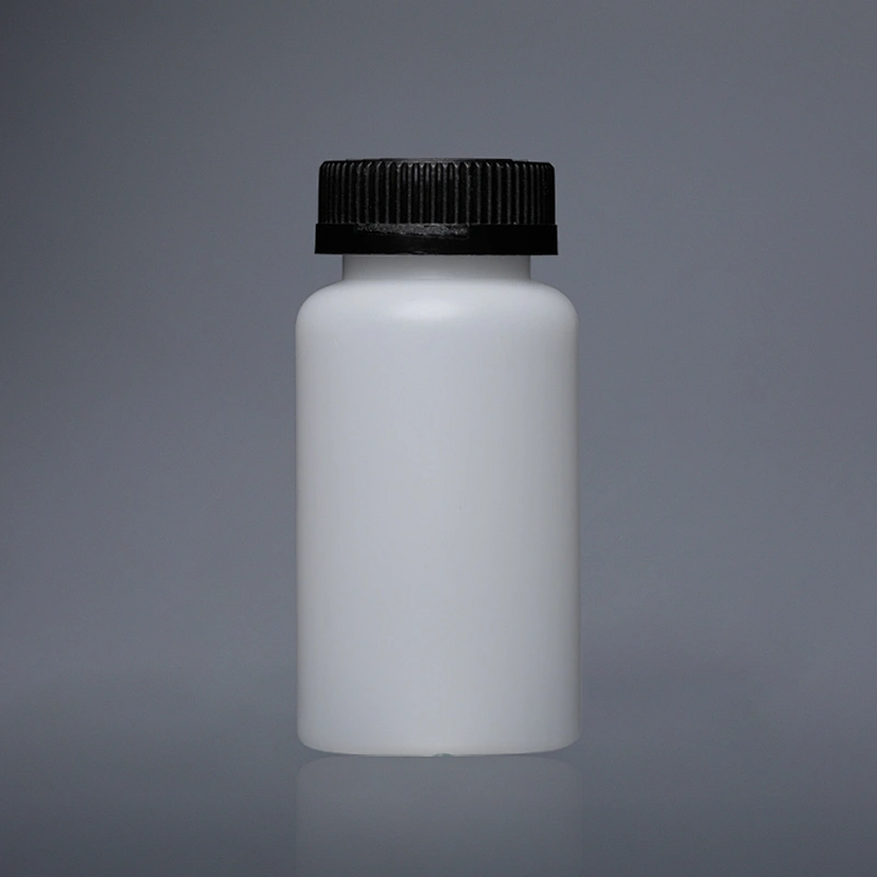150ml 5oz Empty White Plastic PE Pill Bottle with Screw Cap