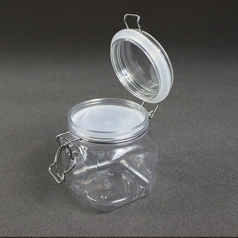 700ml 23-24oz  Can Food Pet  Candle Easy Open Lid Dog Beverage Candy Plastic Canning Jar for Food Jam