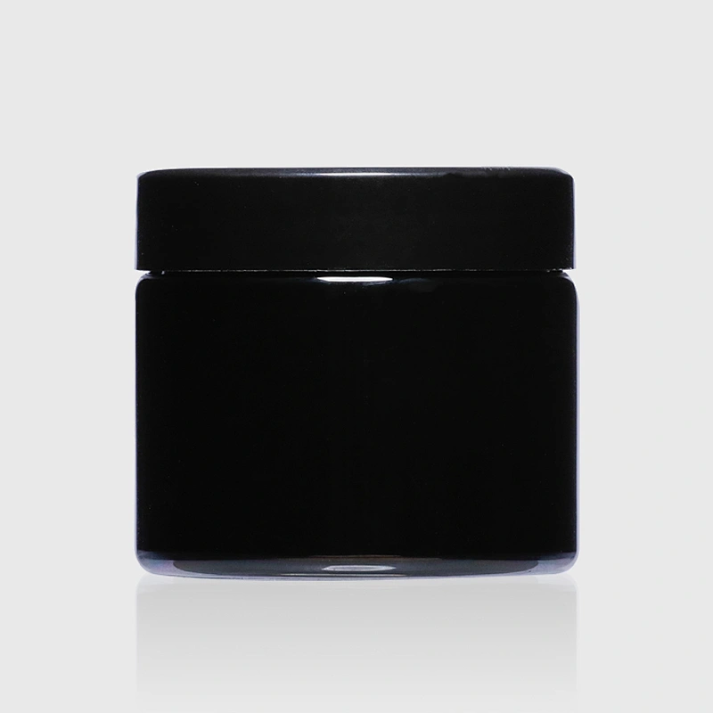 Luxury Mini Plastic Black Cosmetic Packaging Eye Cream Jar with Lid Empty Plastic Jar Skin Care Cream Jars