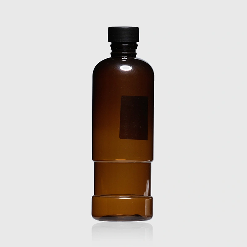 300ml 10oz Empty Amber Plastic PET Bottle with Flip Top Cap