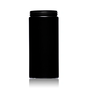 261ml Recycling Plastic HDPE Black Empty Packaging Jar Containers