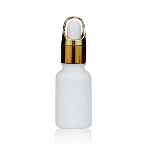 15ml Empty Mini  white porcelain dropper bottle  for essential Oil  Cosmetic Containers Vial  Glas