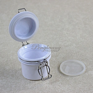 Hot Style Glasslike Wire Bail Jar 80ml Plastic  Food Grade PET Plastic Cookie Jars Wholesale from China