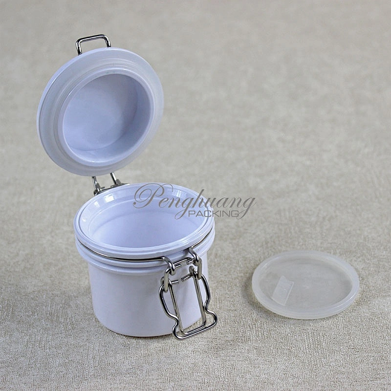 Hot Style Glasslike Wire Bail Jar 80ml Plastic  Food Grade PET Plastic Cookie Jars Wholesale from China
