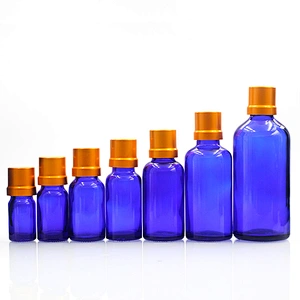 Glass Bottles Massage Oil Glass Dropper Bottle 15ml/25ml/50ml/10 Custom blue Body 30ml Essential Oil Bottles Manufacturers