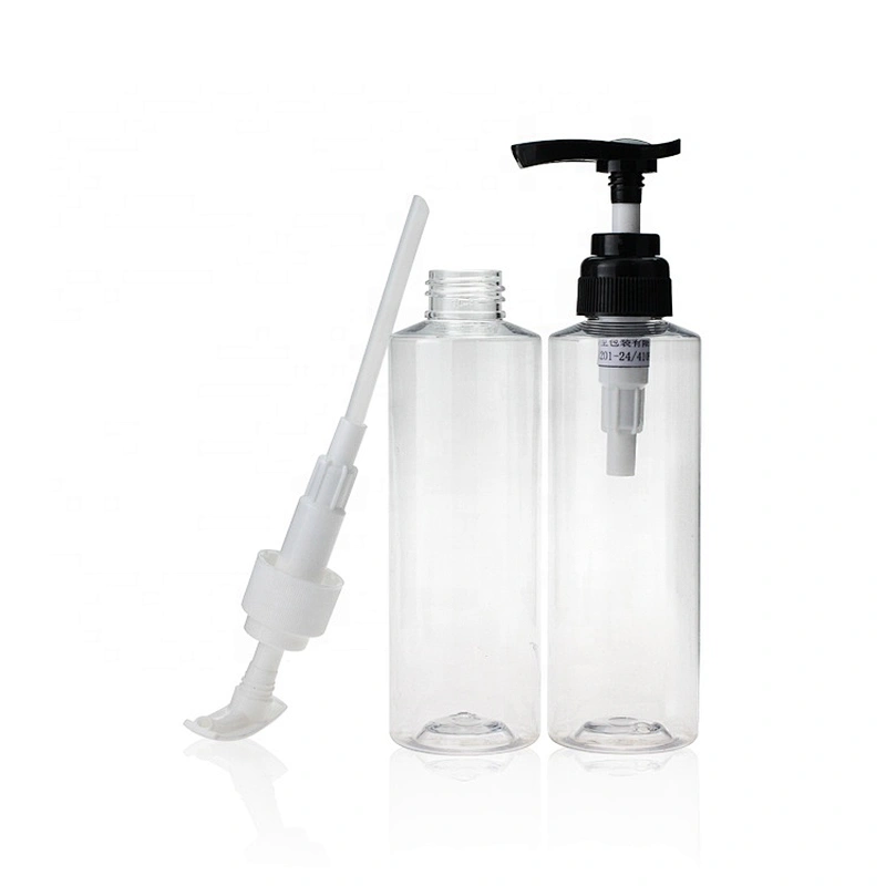 180ml  Empty Clear Plastic PET Eliquid Lotion  Pump Bottle for Gel plastic refillable pump bottles pet bottles for sale