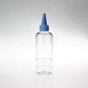 Special Shape Transparent 240ml Empty Plastic spray bottle  sanitizer bottle with dip pump